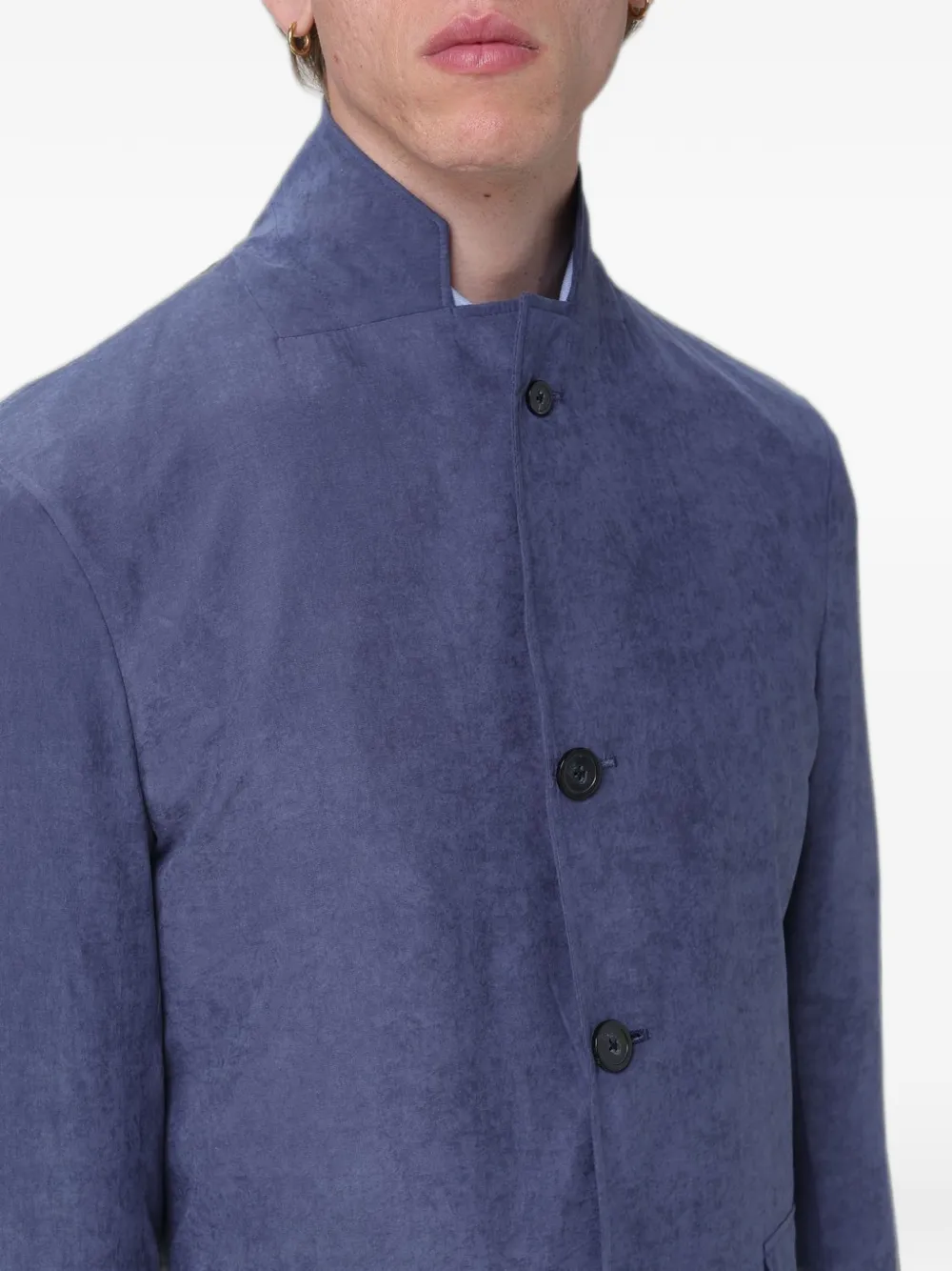 Emporio Armani Blazer met enkele rij knopen Blauw