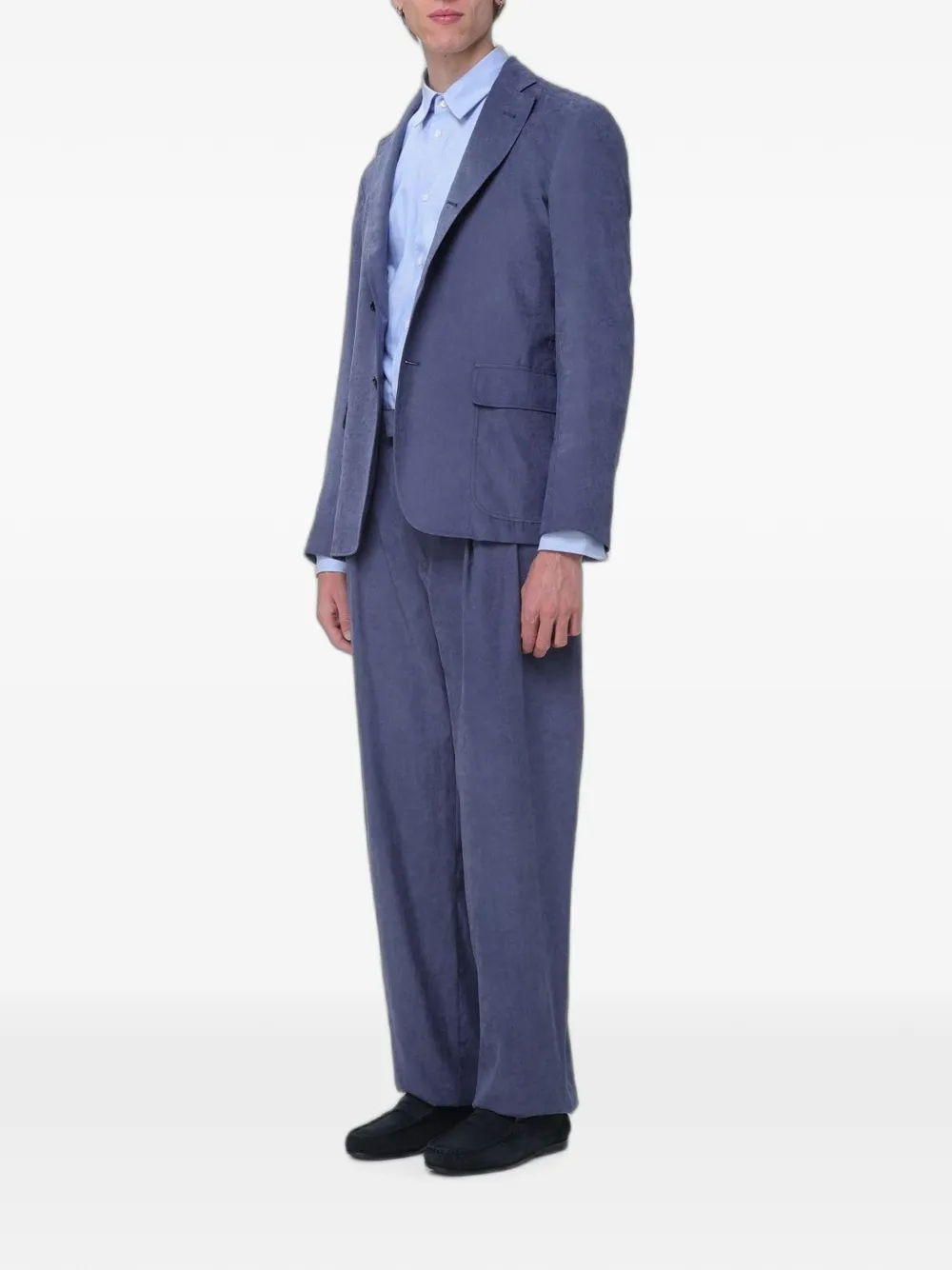 Emporio Armani Blazer met enkele rij knopen Blauw