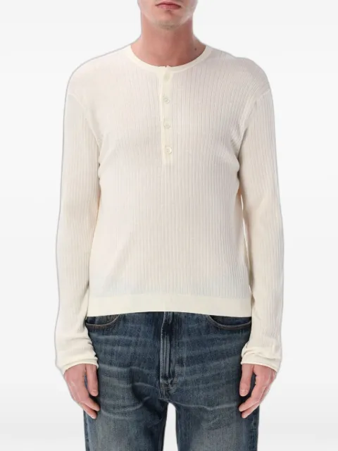 OUR LEGACY ribbed-knit henley top