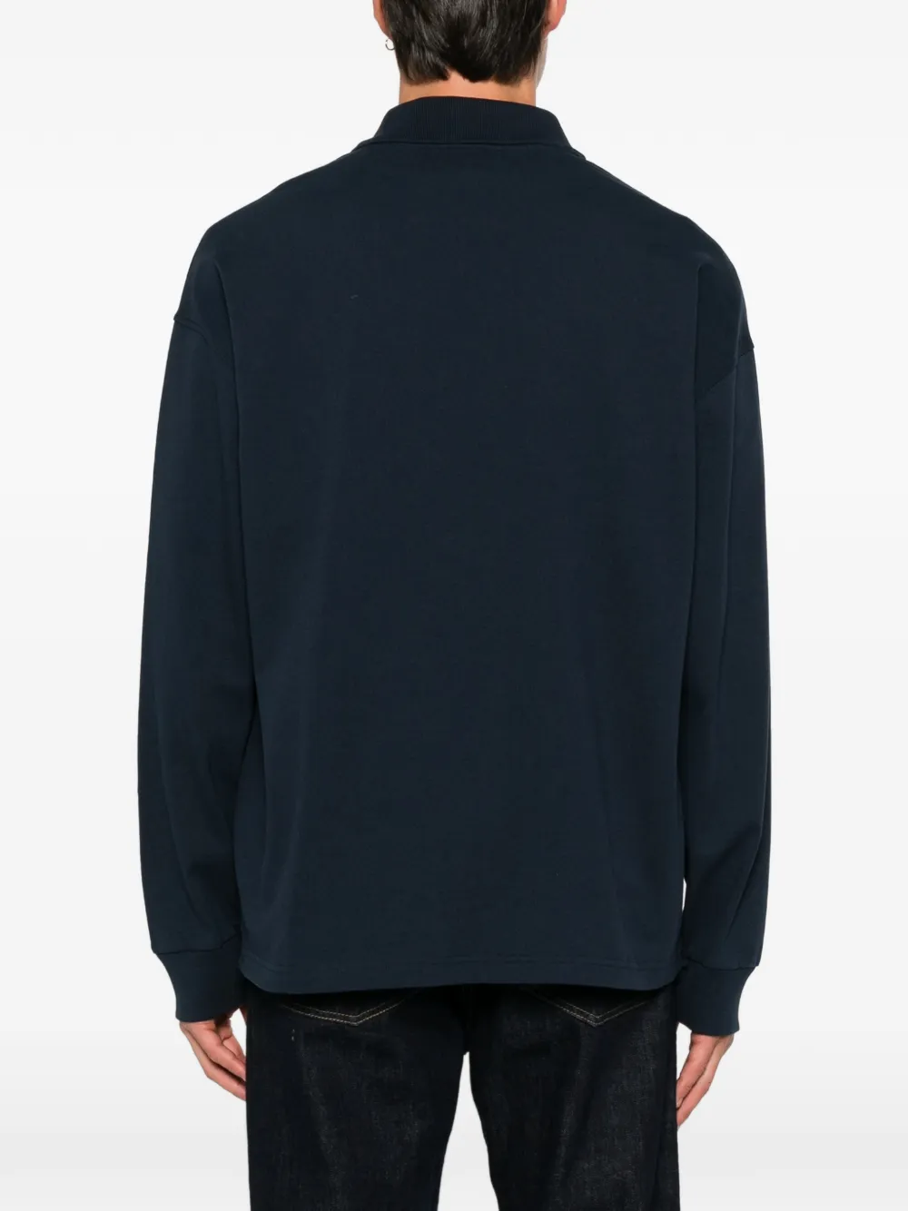 A.P.C. Poloshirt met logoprint Blauw