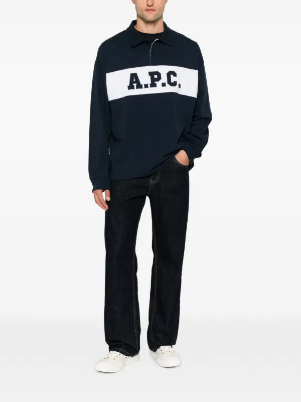 A.P.C. ロングスリーブ ポロシャツ | ブルー | FARFETCH JP