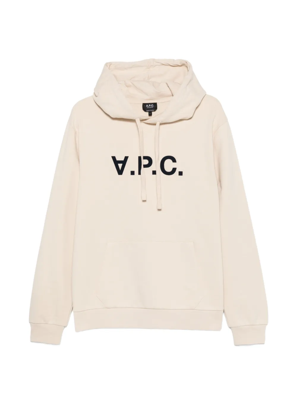 A.P.C. logo-print hoodie - Toni neutri