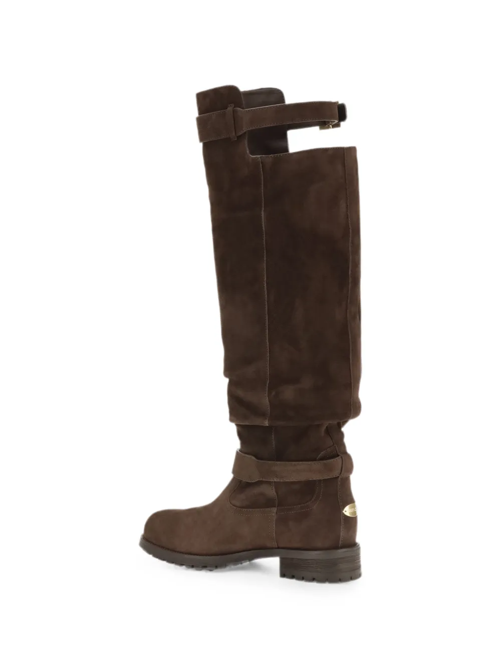 Jimmy Choo buckle-fastening knee-high biker boots Bruin