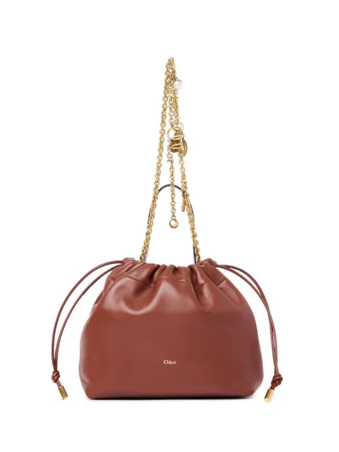 Chloé small shoulder bag with chain in soft leather