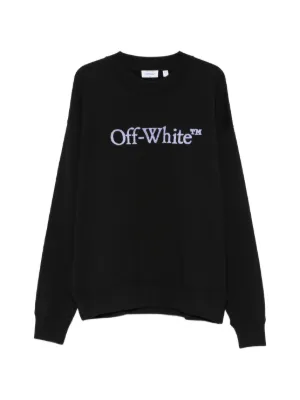 Off-White logo-detail Sweater | Black | FARFETCH