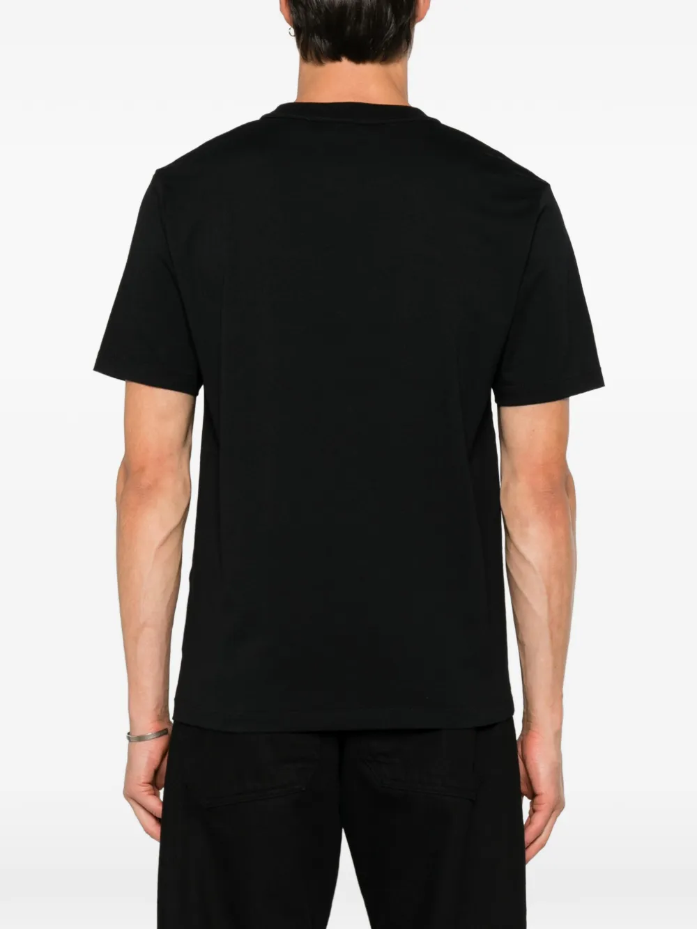 Off-White Katoenen T-shirt met geborduurd logo Zwart