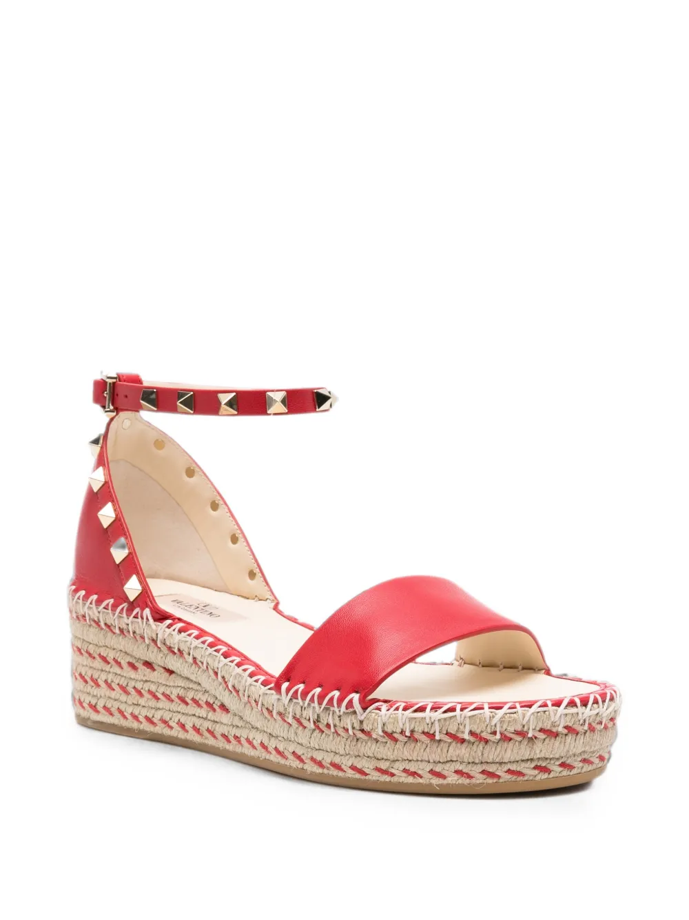 Valentino Garavani Rockstud espadrilles Rood