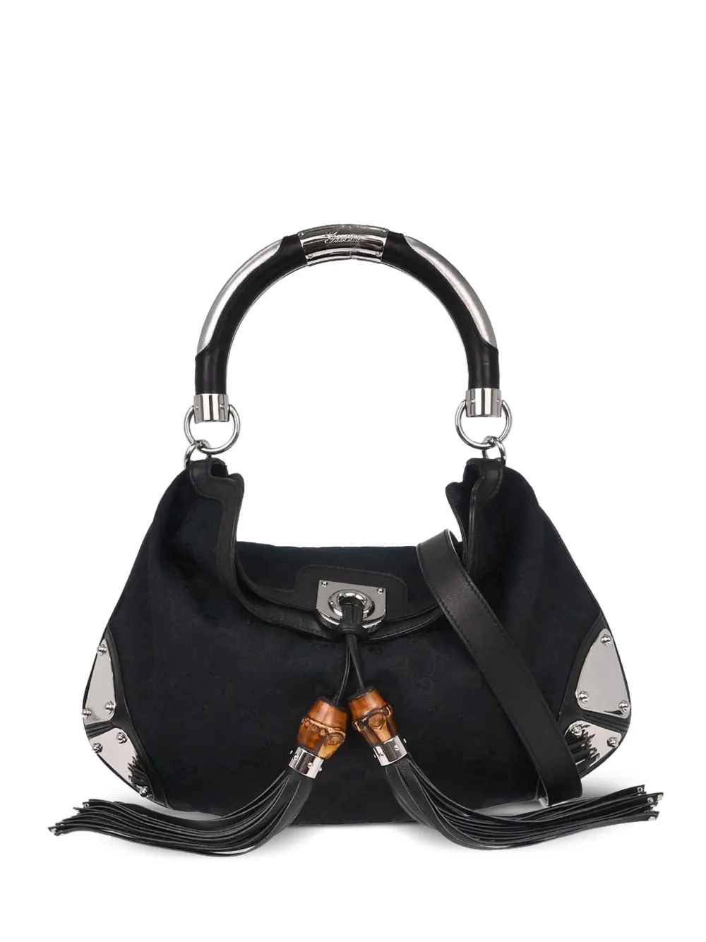 Gucci Pre-Owned 1990-2000s GG Bamboo tote bag - Nero