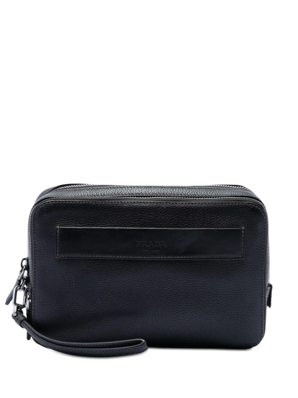 Prada Pre-Owned Clutch Vitello Daino 2010-2026 - Nero