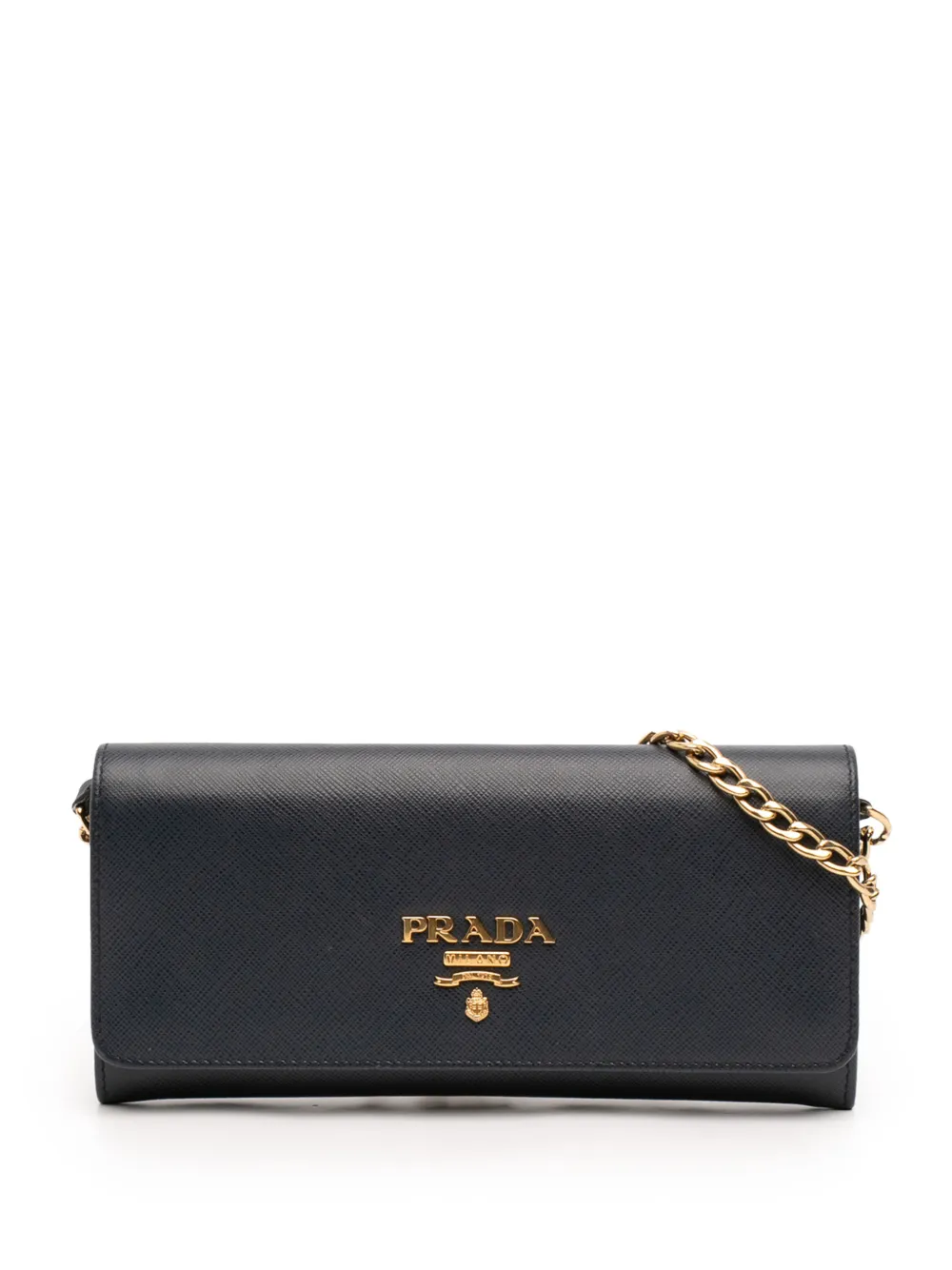 Prada Pre-Owned Borsa a tracolla Lux Wallet On Chain 2013-2026 - Blu
