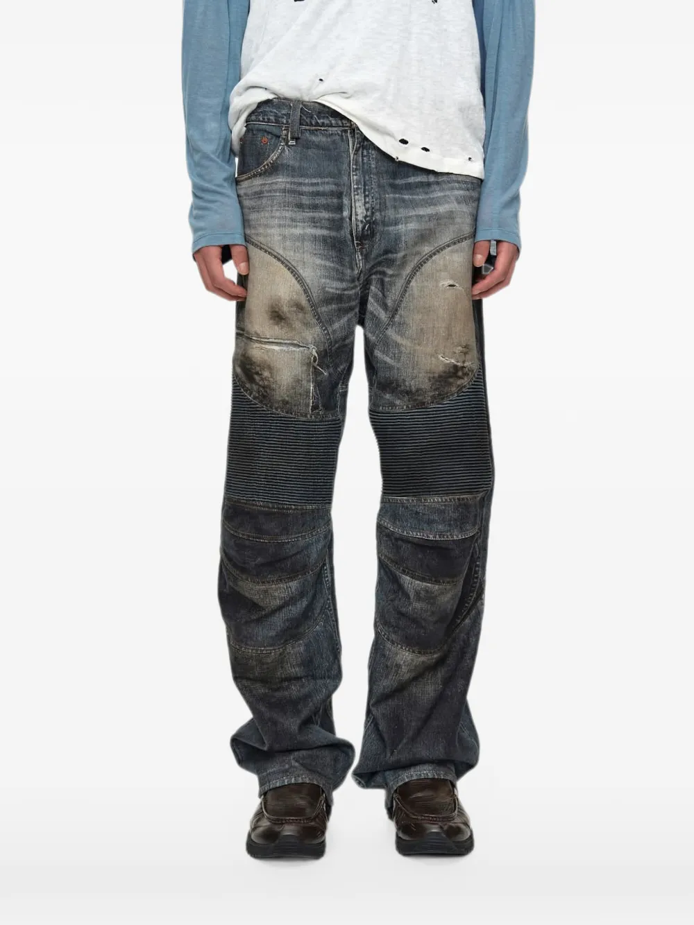 Andersson Bell Gerafelde jeans Blauw