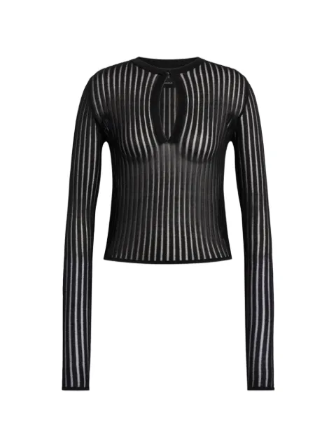 DONDUP sheer-knit cut-out sweater