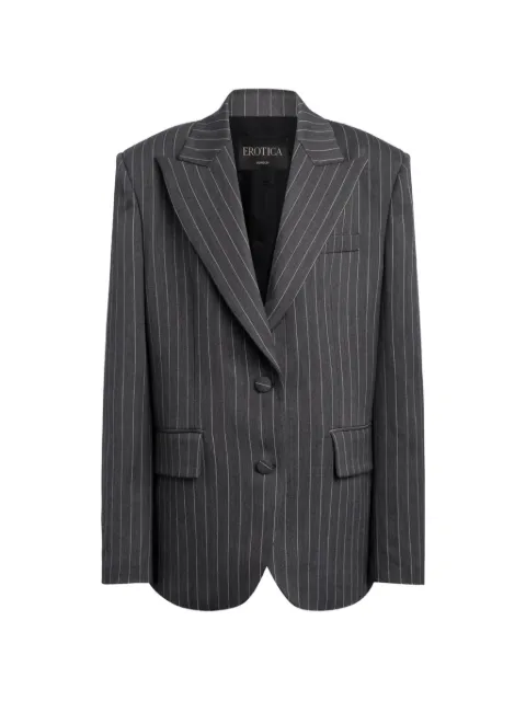 DONDUP pinstripe-pattern peak-lapels jacket
