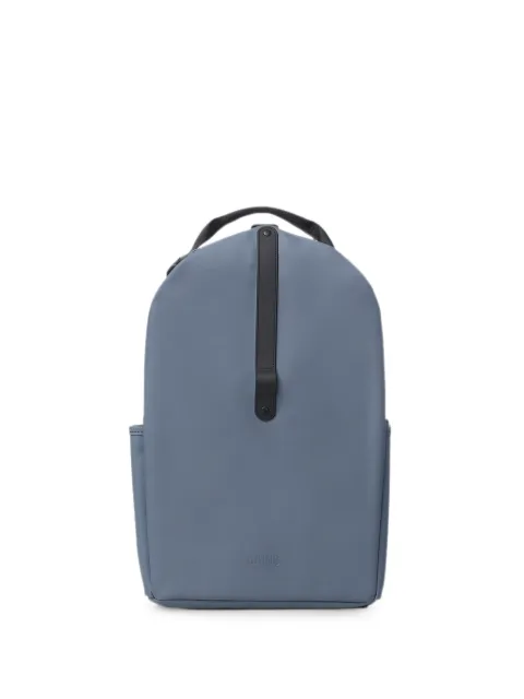 Rains clip-front logo-embossed backpack