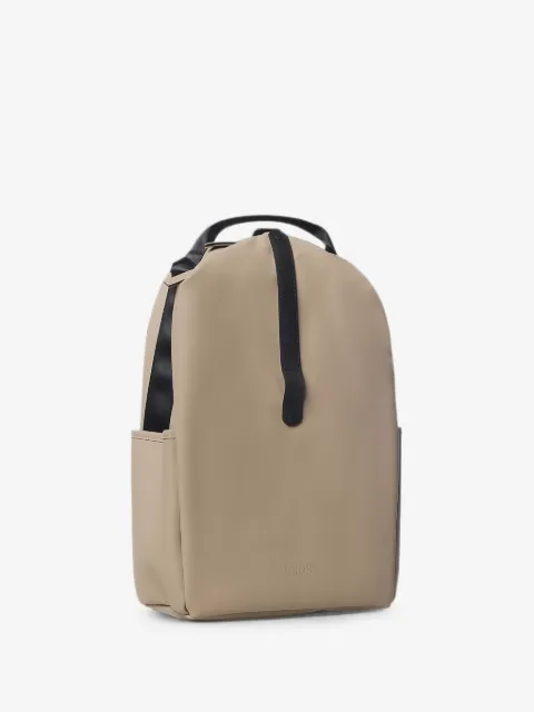 Rains clip-front logo-embossed backpack