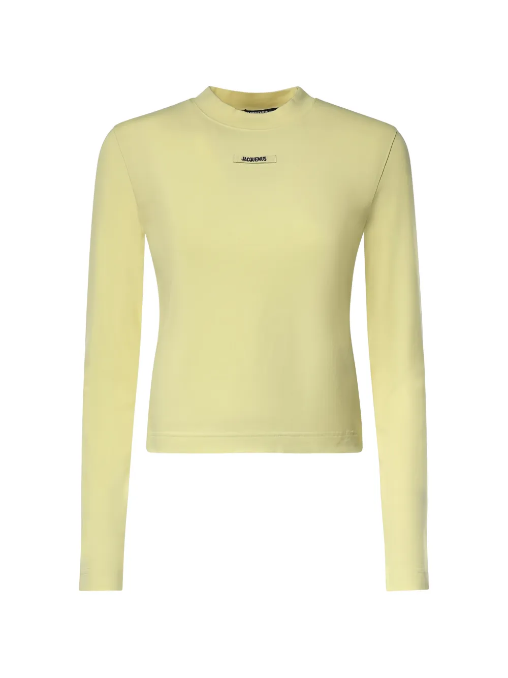 Jacquemus logo-patch long-sleeve T-shirt - Gelb