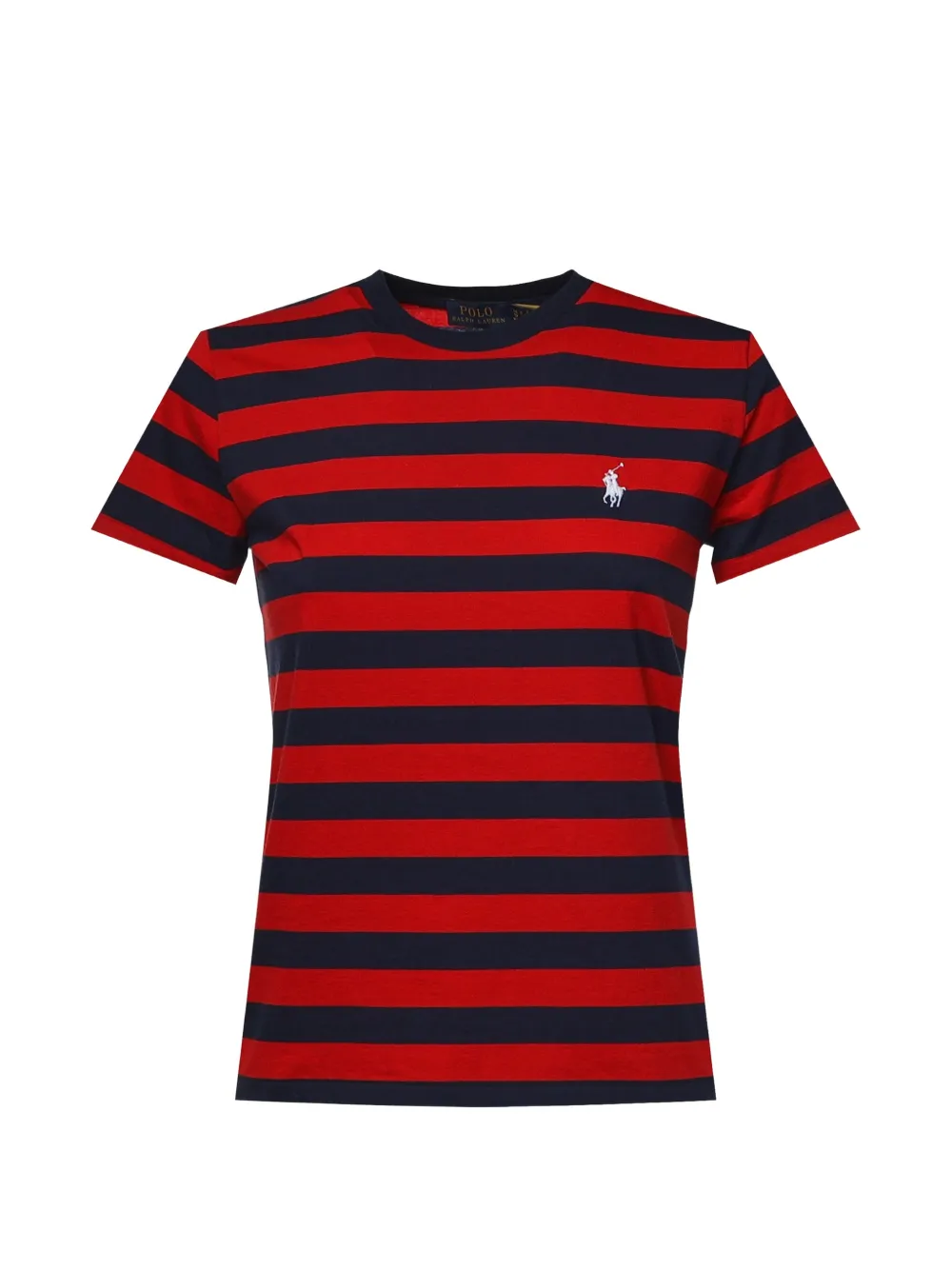 Polo Ralph Lauren striped logo-embroidered T-shirt - Rot