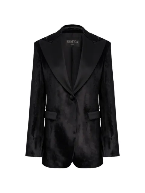 DONDUP velvet peak-lapel blazer