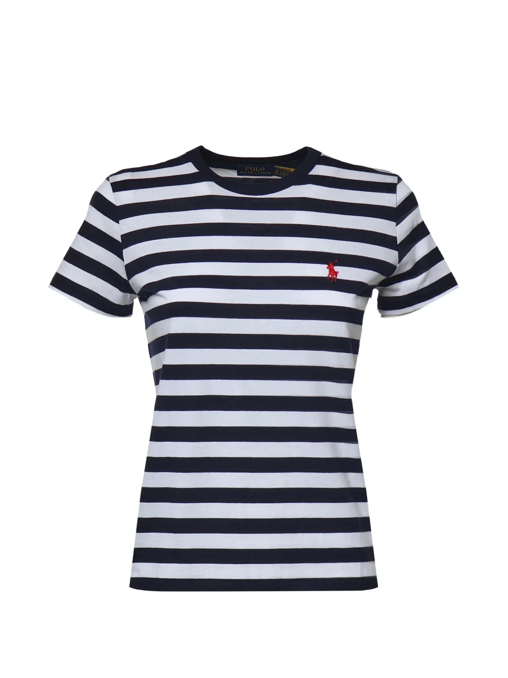 Polo Ralph Lauren horizontal-stripe logo-embroidered T-shirt - Blau