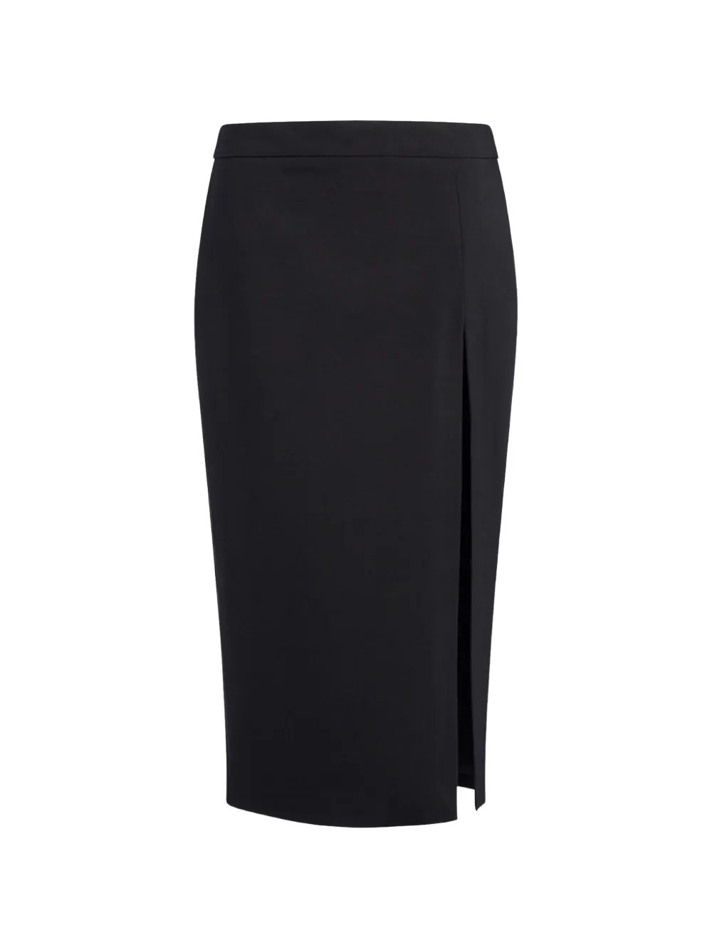 DONDUP front-slit pencil midi skirt - Nero
