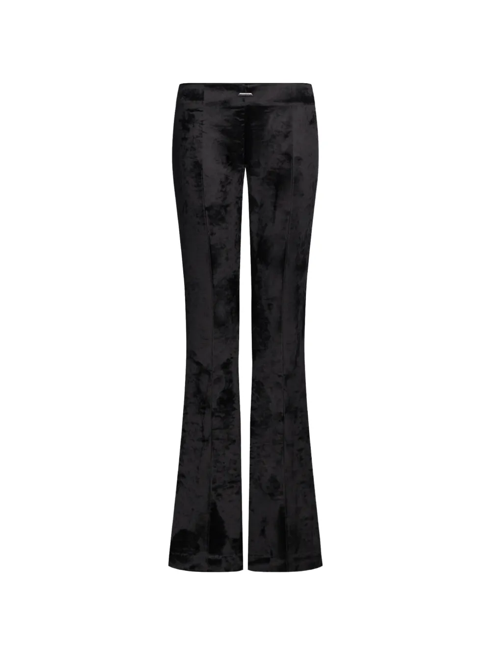 DONDUP crushed-velvet flared trousers - Nero