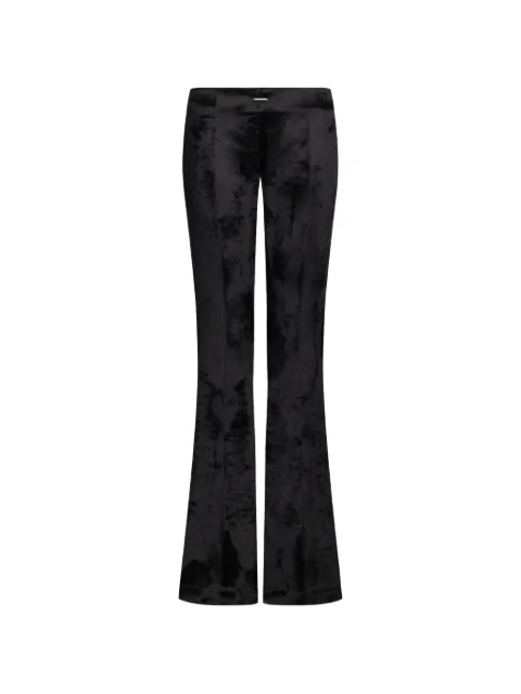 DONDUP crushed-velvet flared trousers