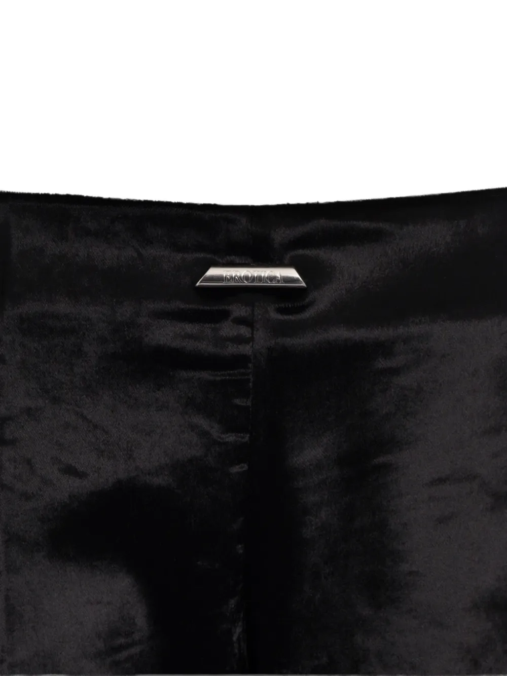 DONDUP Fluwelen flared broek Zwart