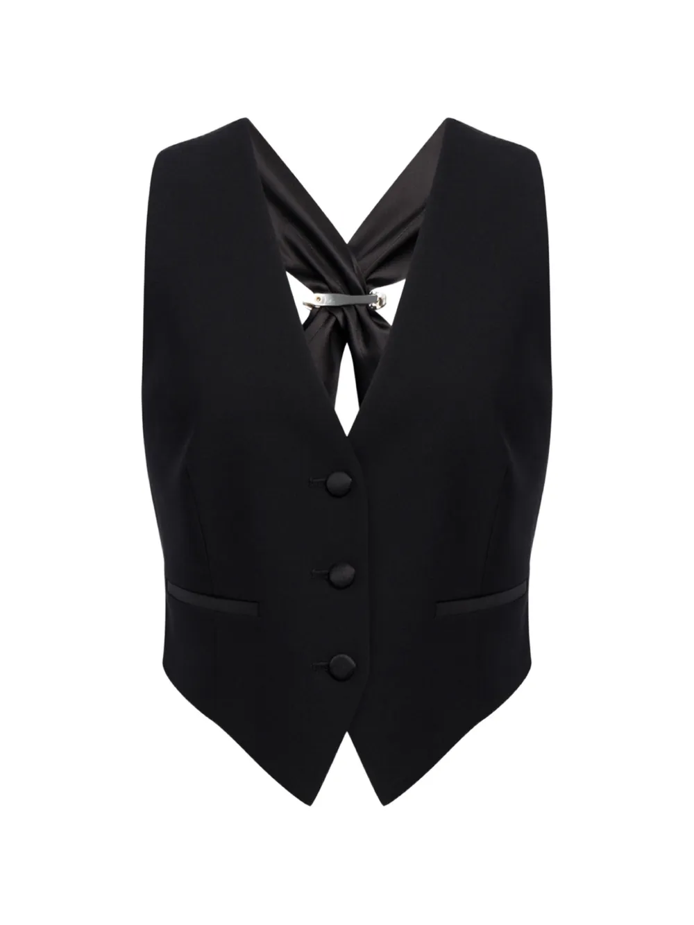 DONDUP buckled-back waistcoat - Nero