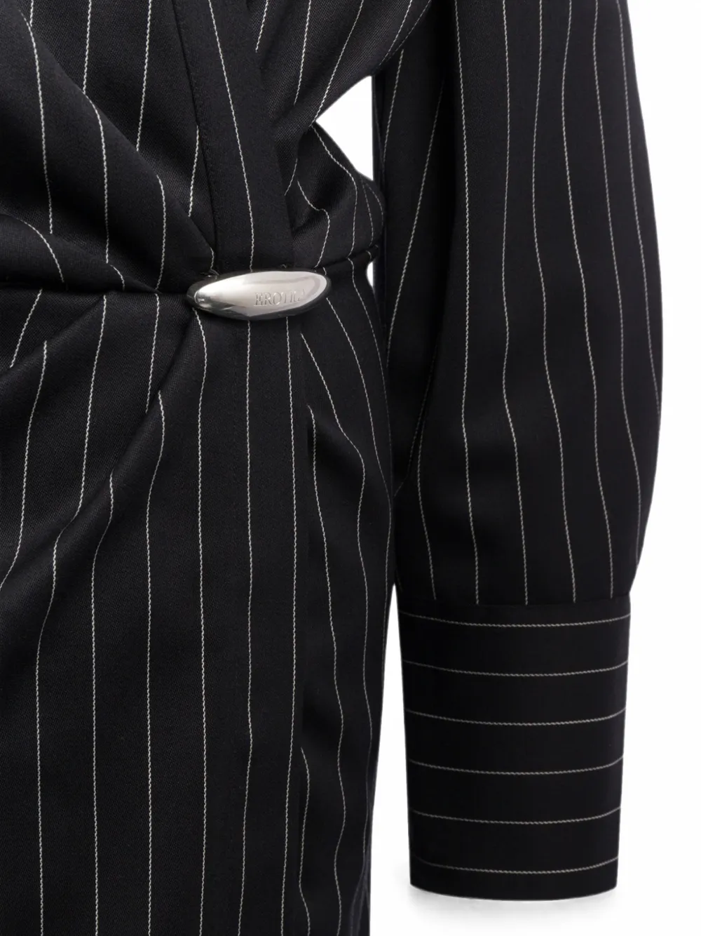DONDUP Maxi-jurk met lange mouwen Zwart