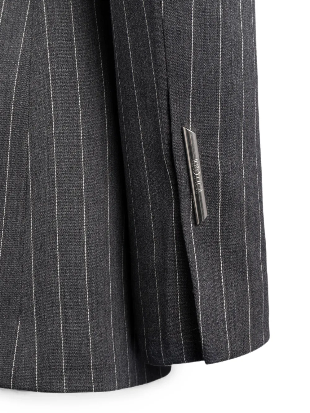Dondup Pinstripe-pattern Single-breasted Blazer In Black