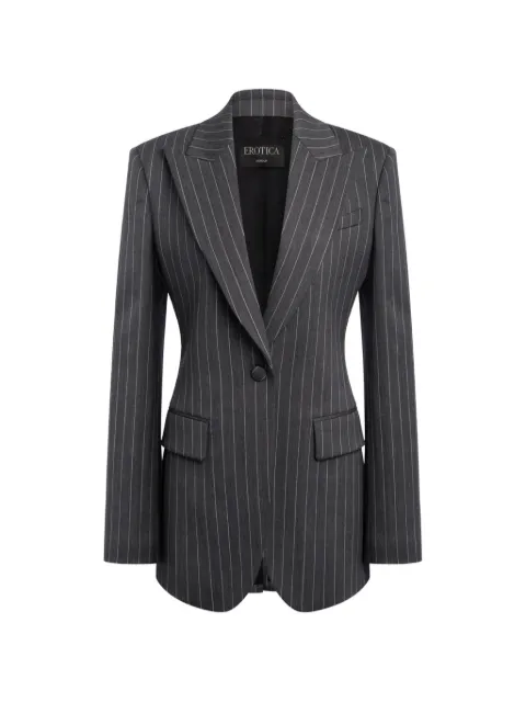 DONDUP pinstripe-pattern single-breasted blazer