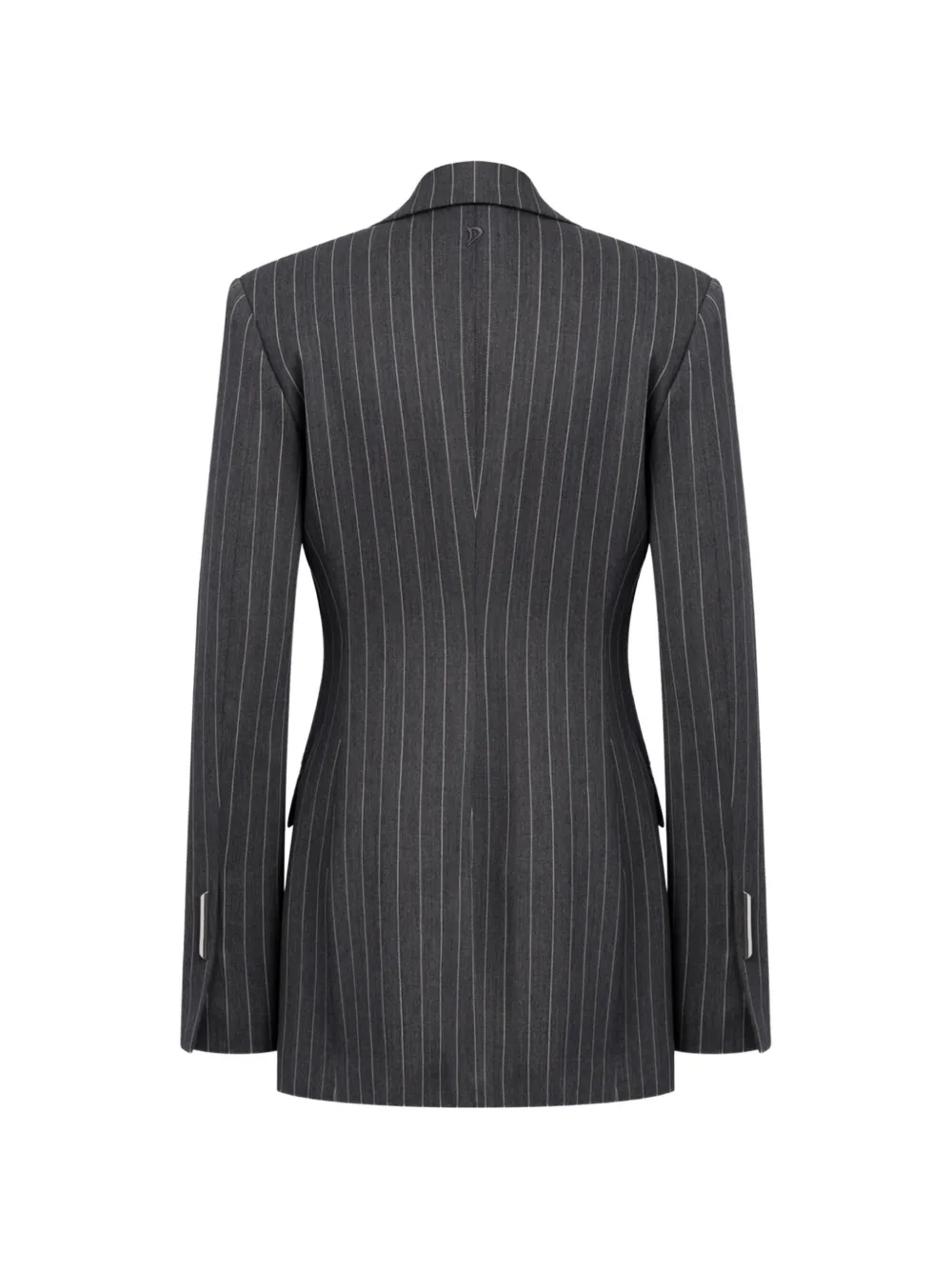 Dondup Pinstripe-pattern Single-breasted Blazer In Black