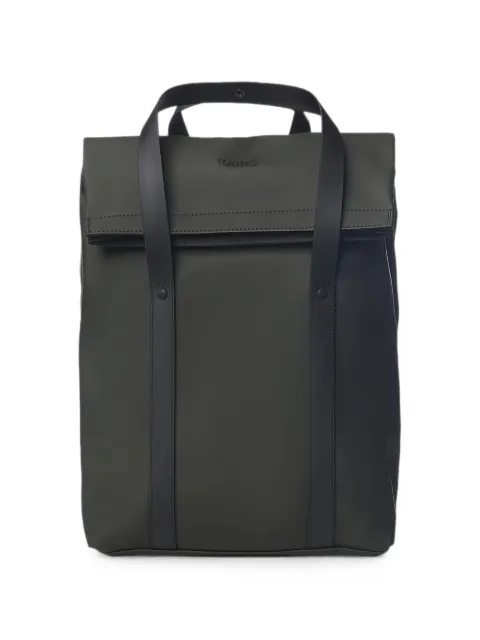 Rains logo-embossed foldover 2-Way backpack