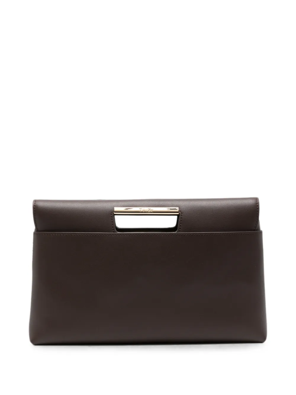 Furla leather envelope clutch bag - Marrone