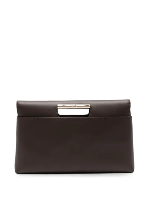 Furla leather envelope clutch bag