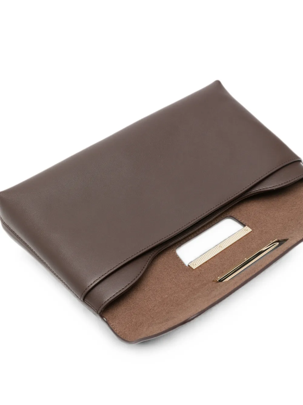Furla Envelope leren clutch Bruin