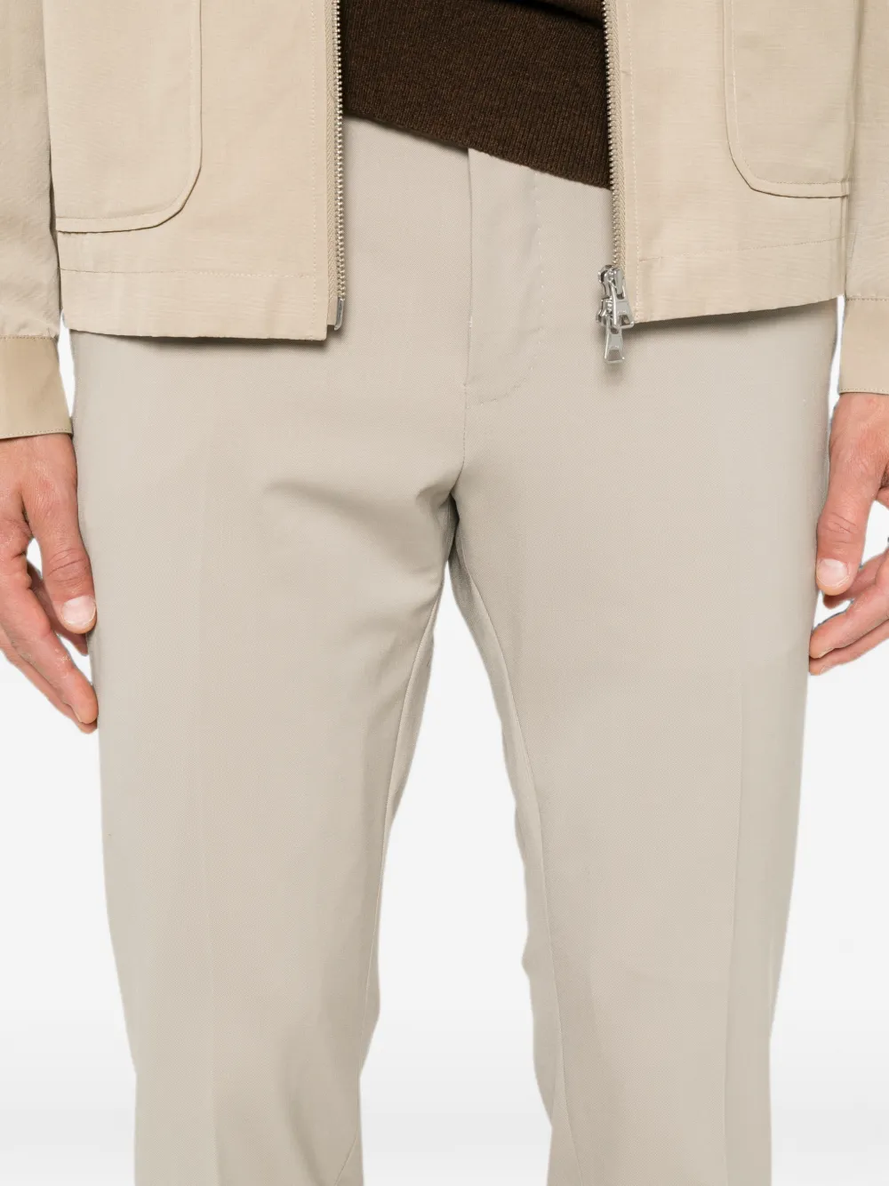 PT Torino Geplooide pantalon Beige