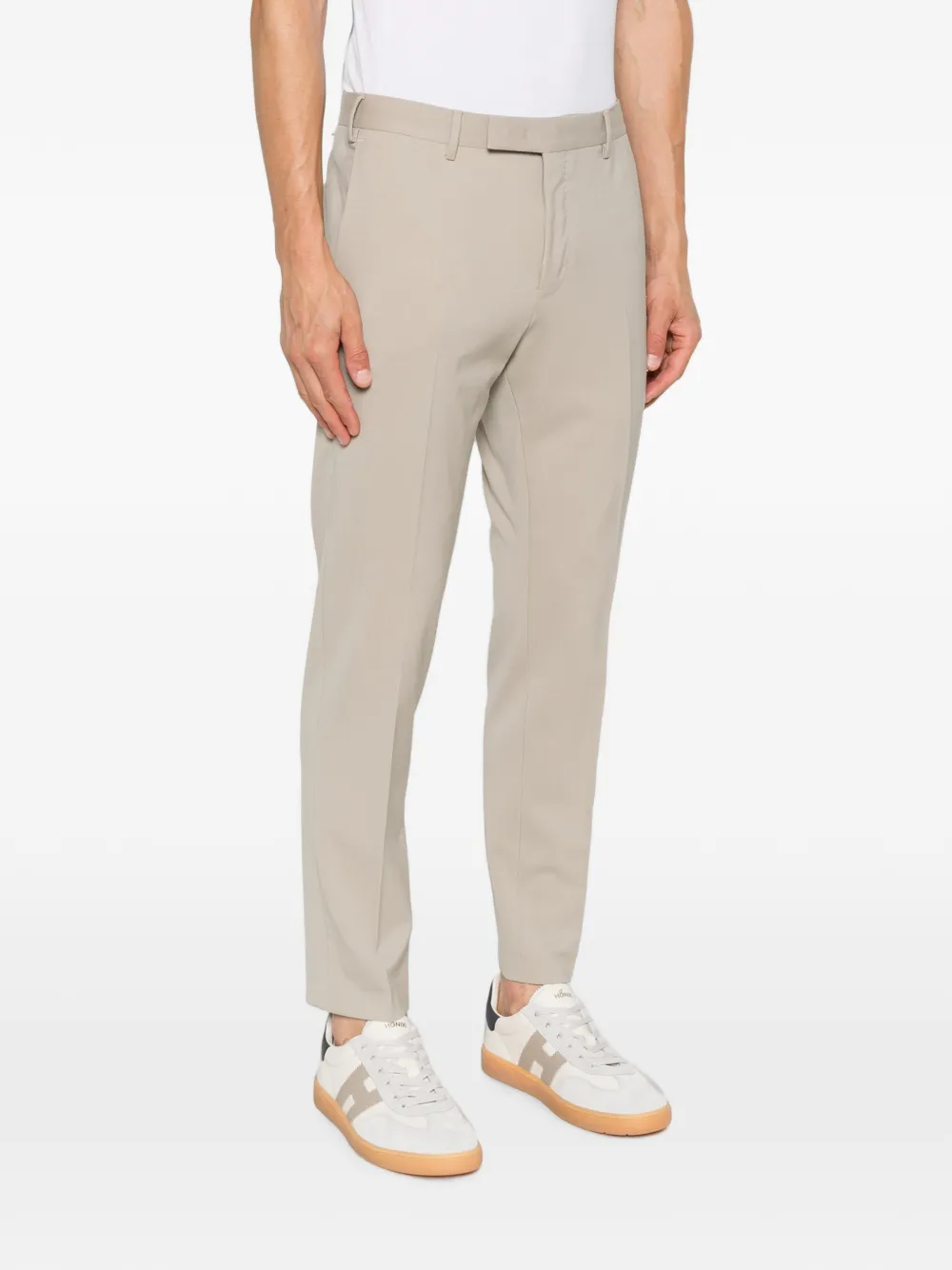 PT Torino Geplooide pantalon Beige