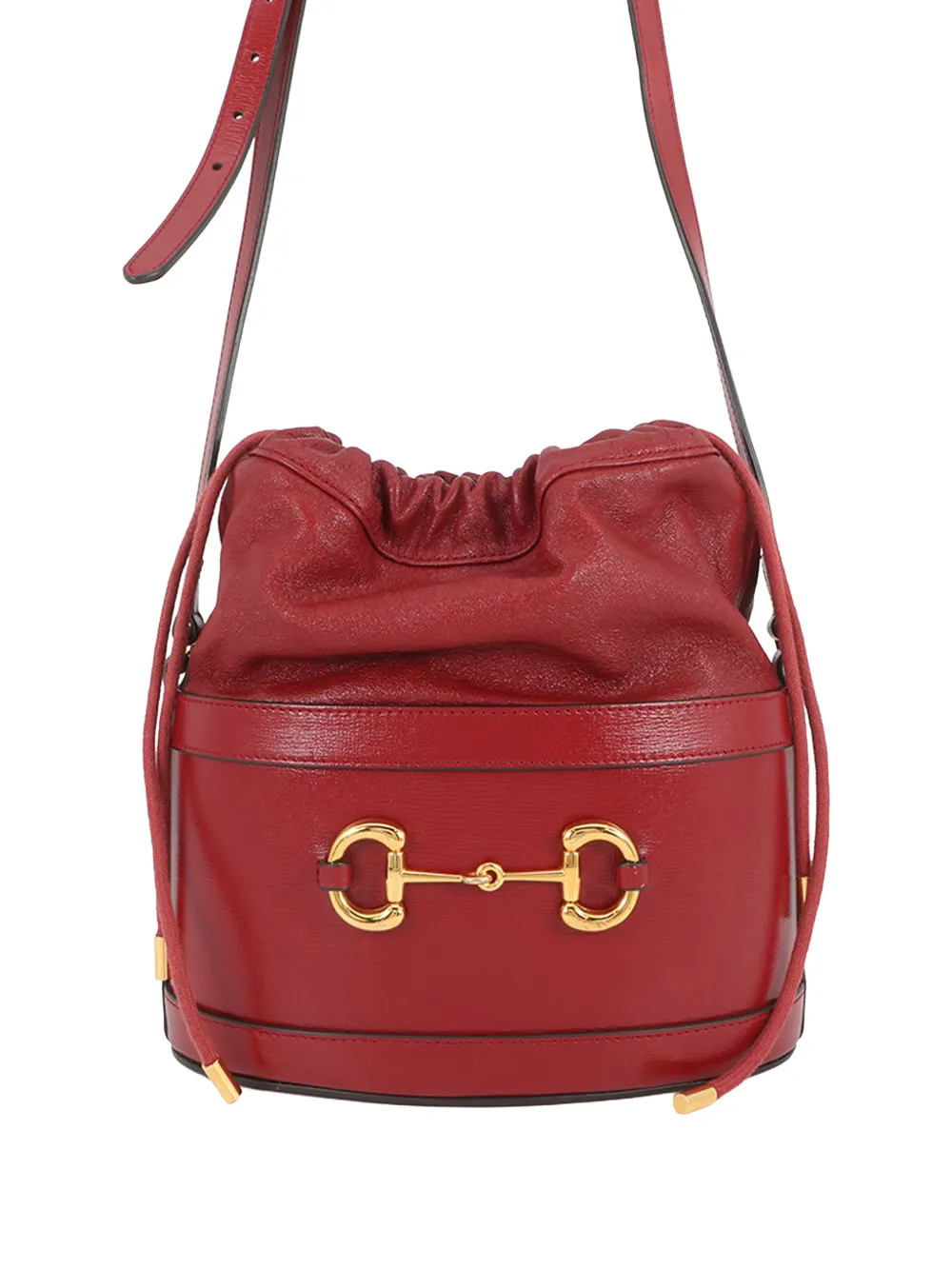 Gucci Pre-Owned 2016-2026 Calfskin Horsebit 1955 Beuteltasche - Rot
