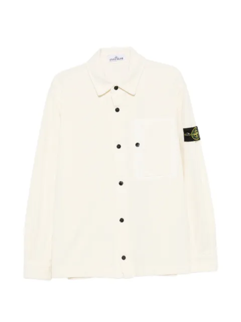 Stone Island chemise en côtelée à poche poitrine