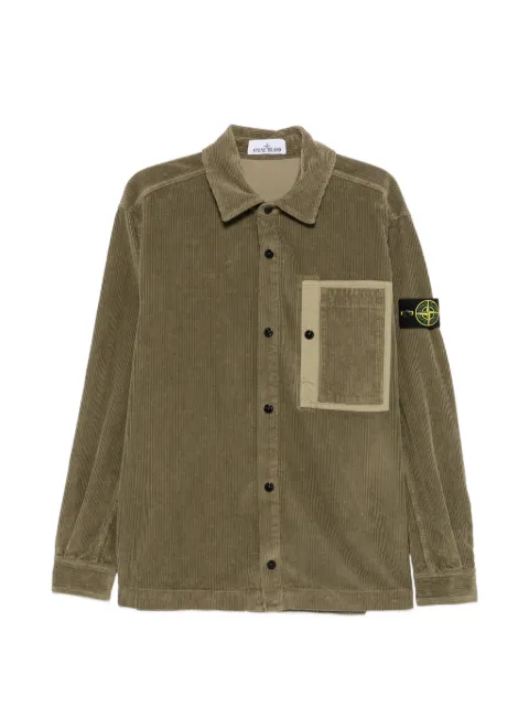 Stone Island chemise côtelée à poche poitrine