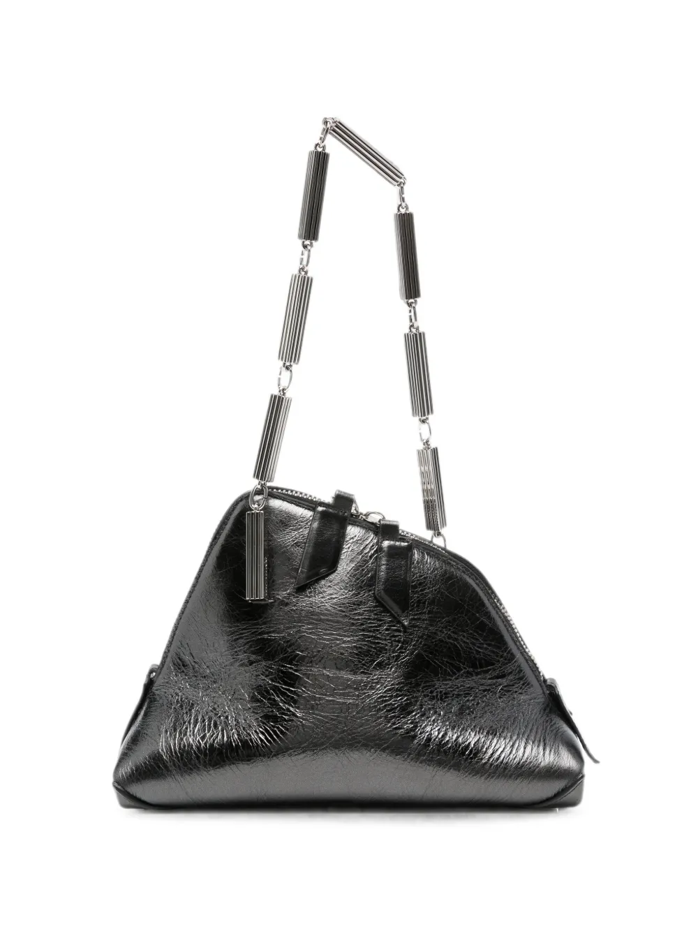 The Attico La Scala metallic-effect chain-link tote bag - Grau