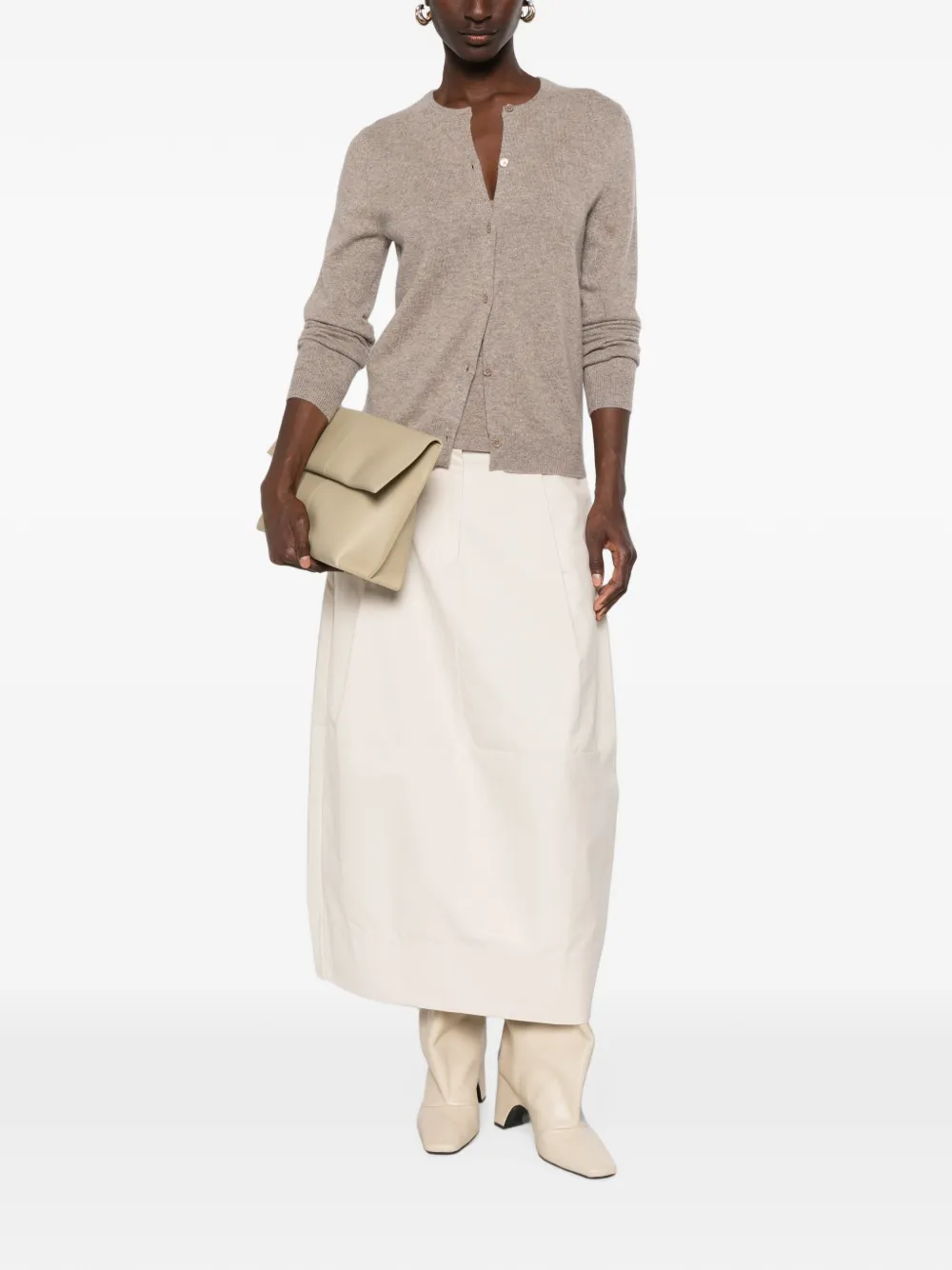 BOMPARD Vest met ronde hals Beige