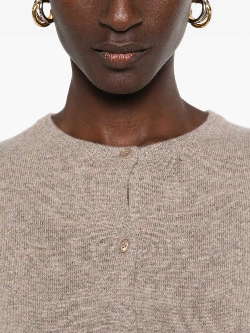 BOMPARD Vest met ronde hals Beige