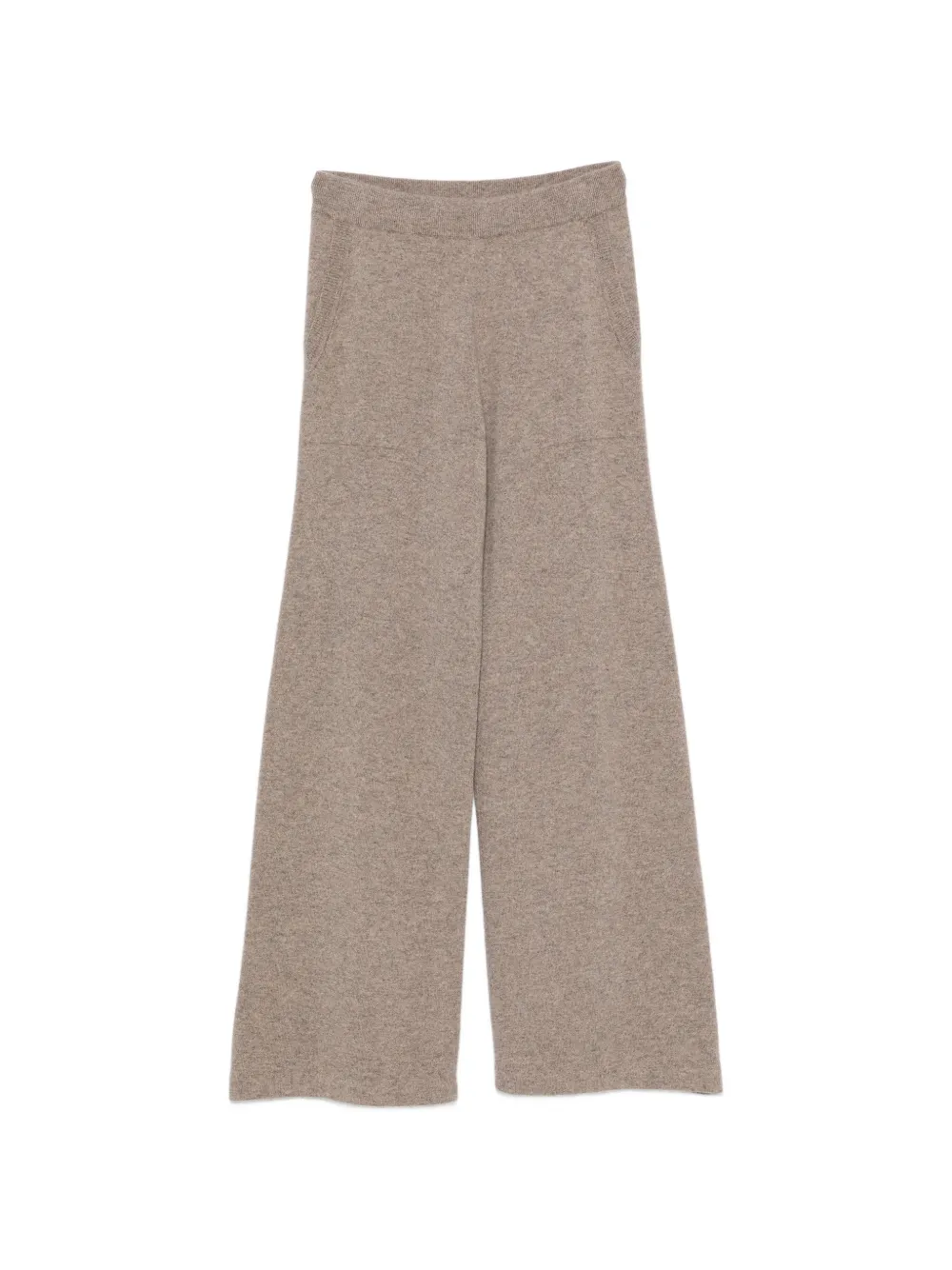 Bompard Cashmere Wide-leg Palazzo Pants In Brown