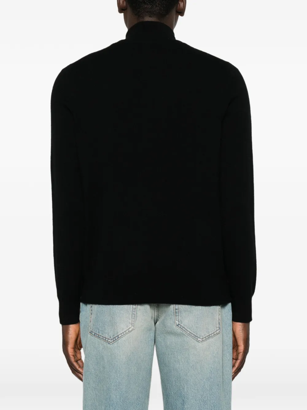 Bompard Half-zip Sweater In Black