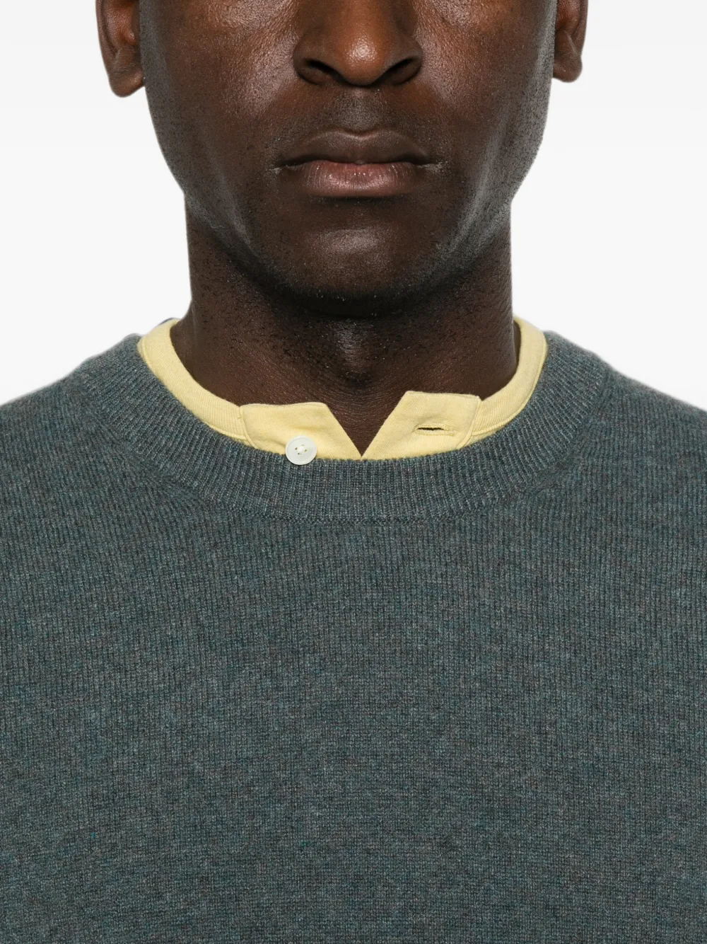 BOMPARD Kasjmier gebreide trui met ronde hals Blauw