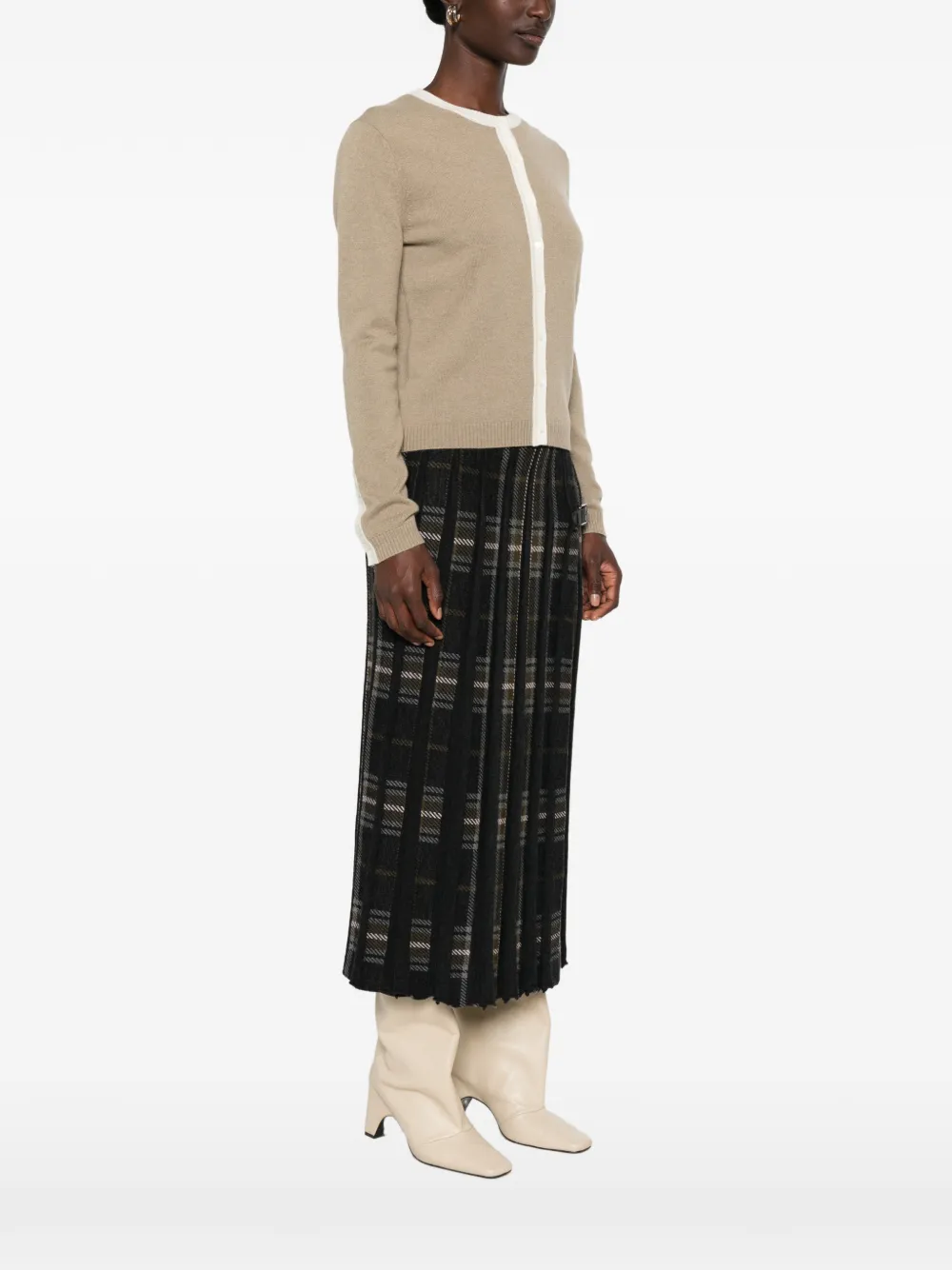 BOMPARD Vest met knoopsluiting Beige