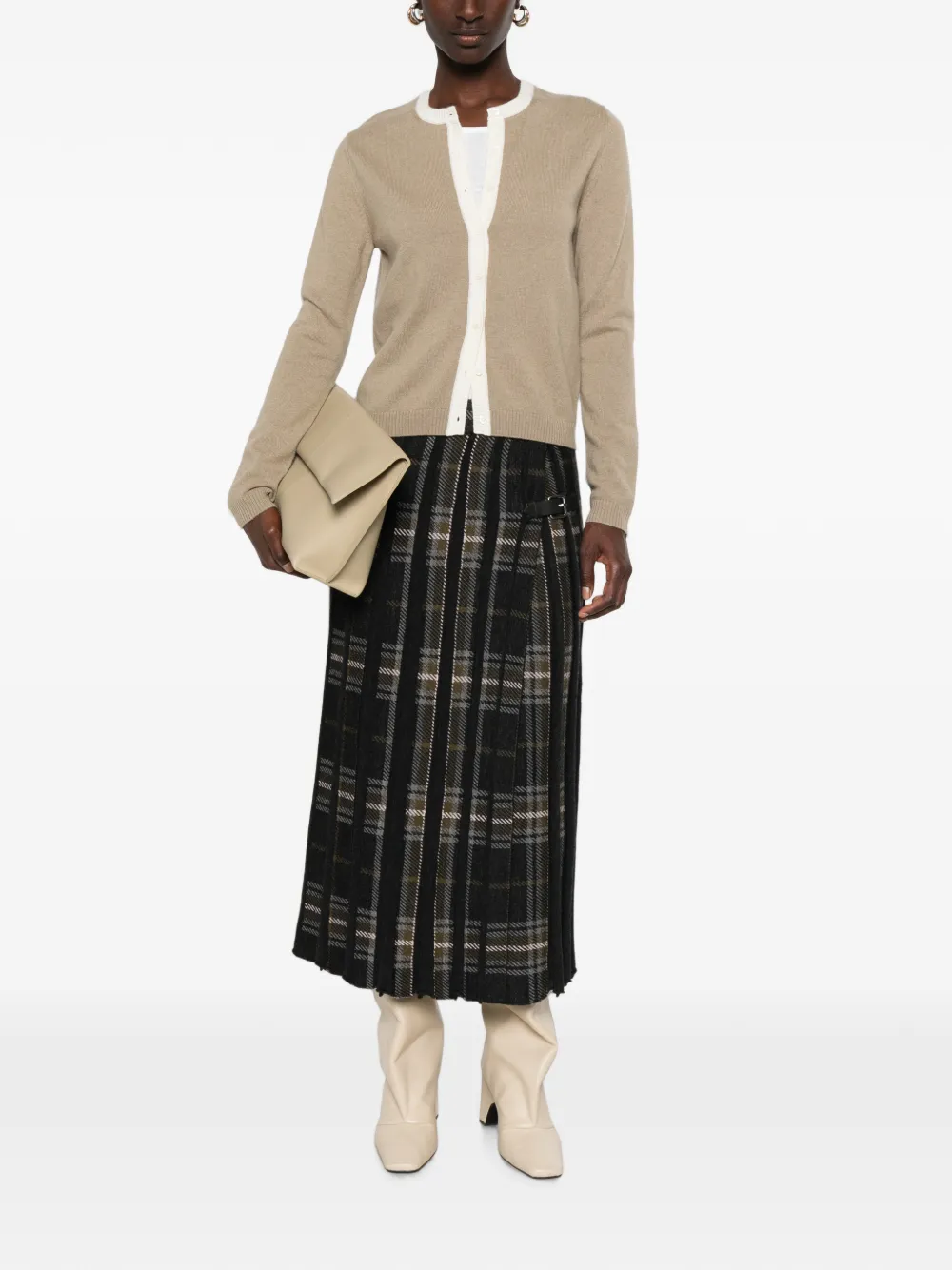 BOMPARD Vest met knoopsluiting Beige