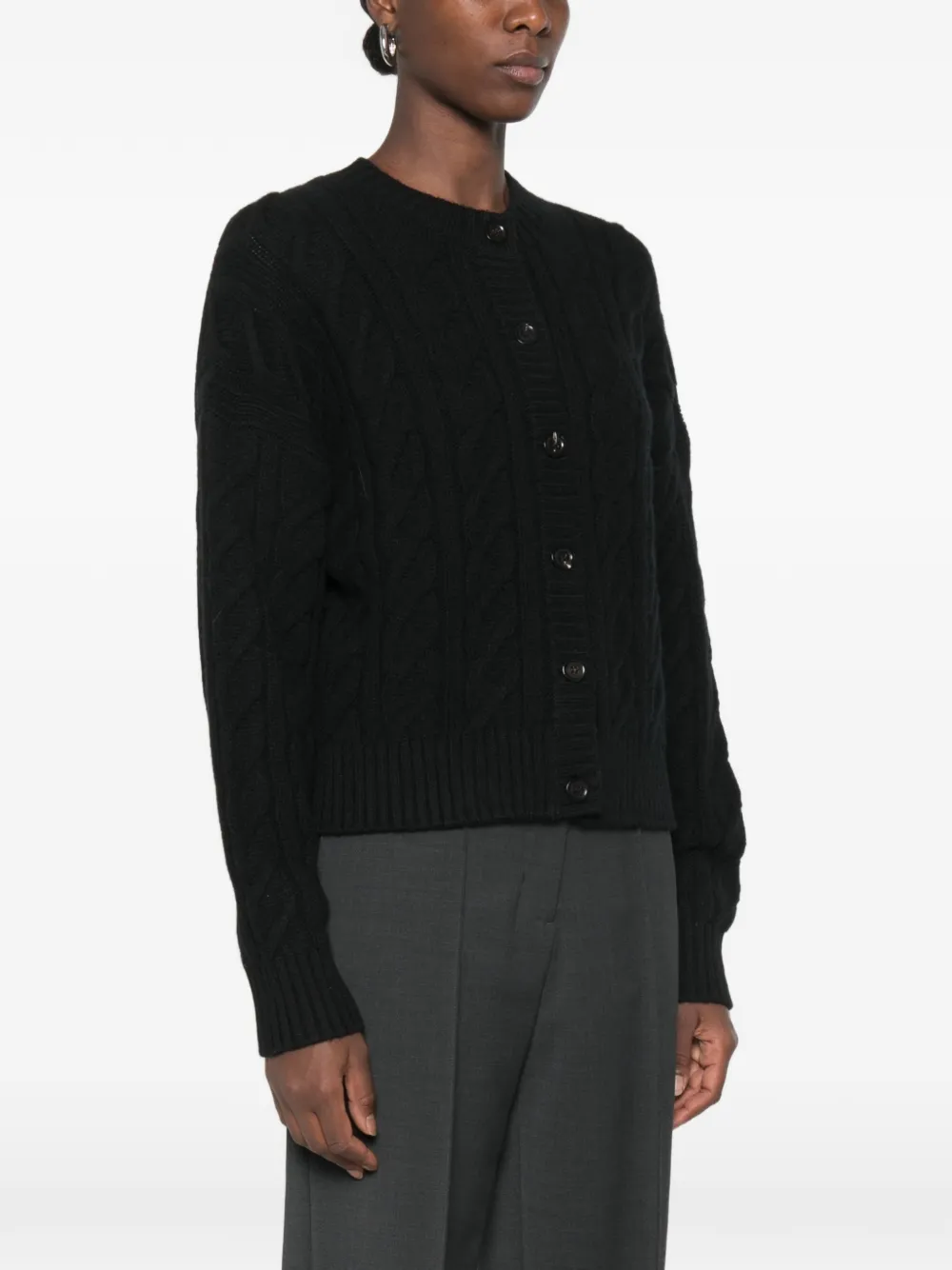 BOMPARD Kabelgebreid vest Zwart